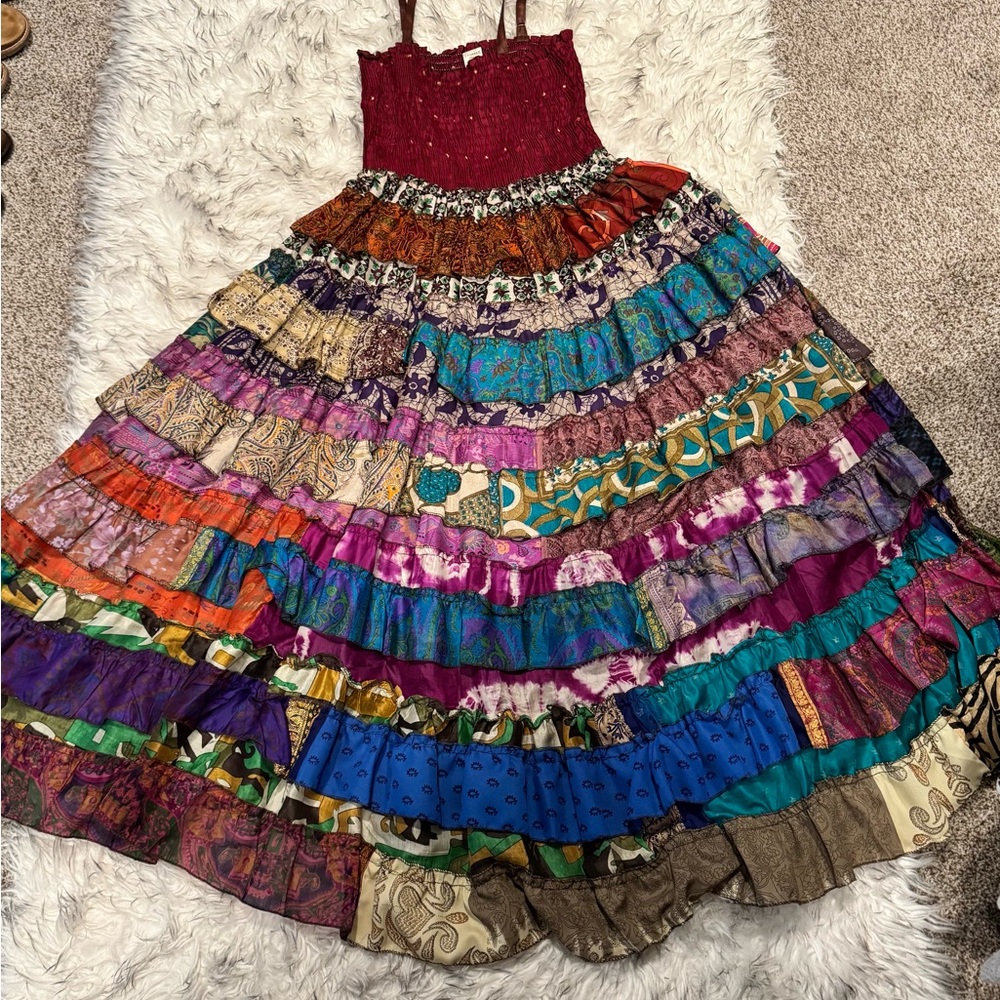 Advance Apparels Bohemian Patchwork Strapped Tier… - image 5